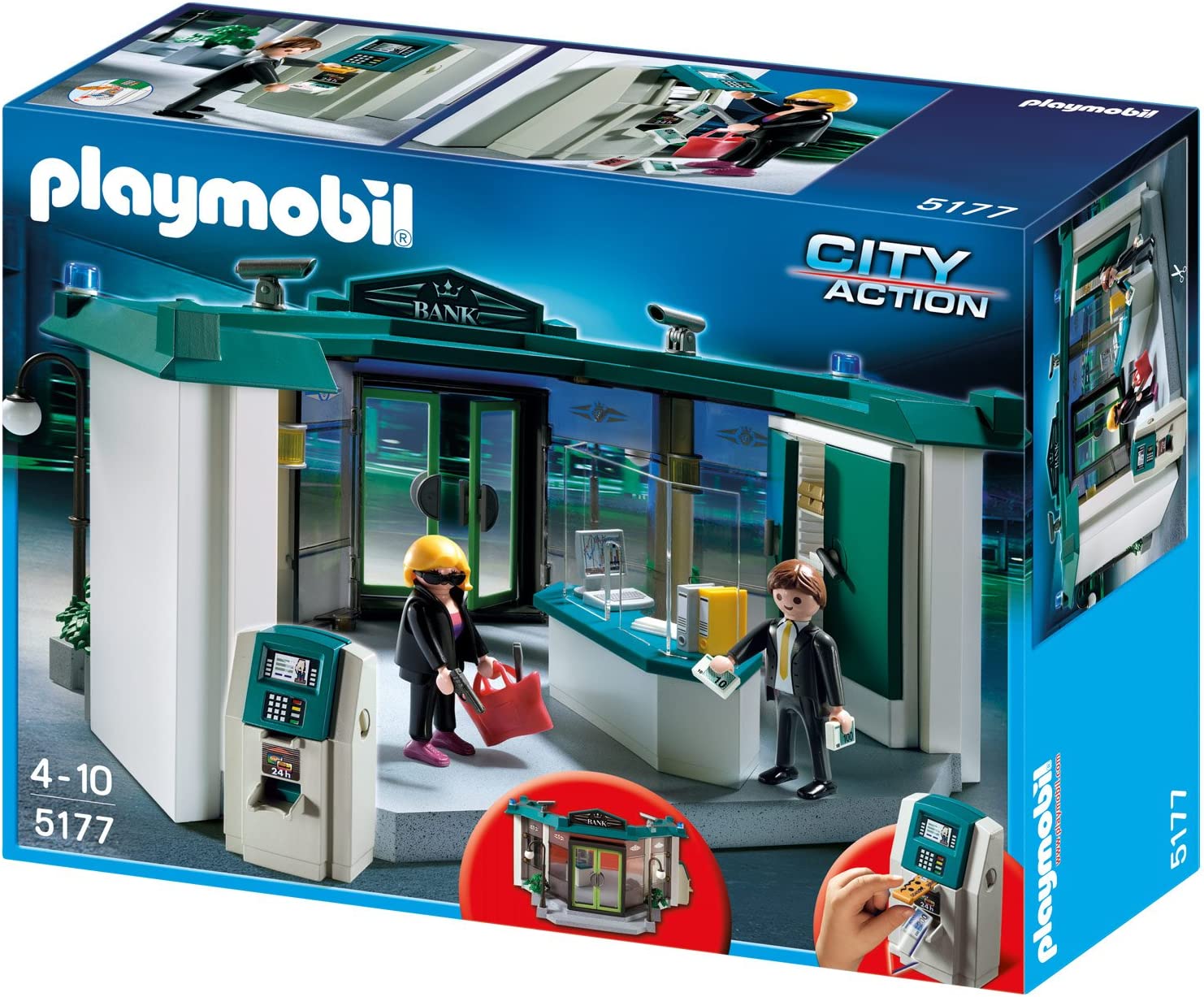 Playmobil Τράπεζα με Ταμείο και Ληστή