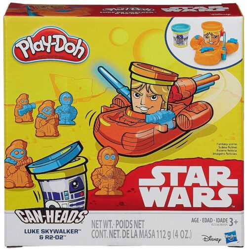 CAN-HEADS LUKE SKYWALKER+R2-D2 STAR WARS PLAY-DOH