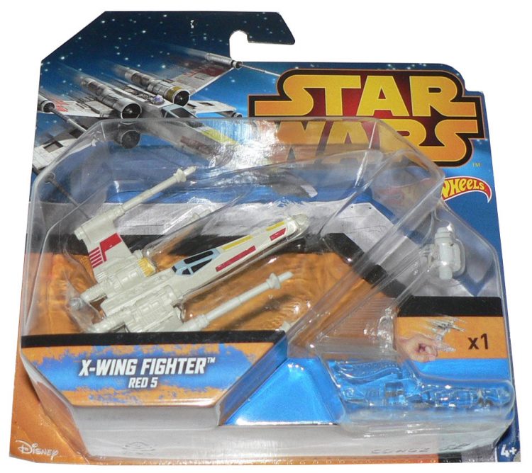 X-WING FIGHTER RED 5 STAR WARS HOT WHEELS