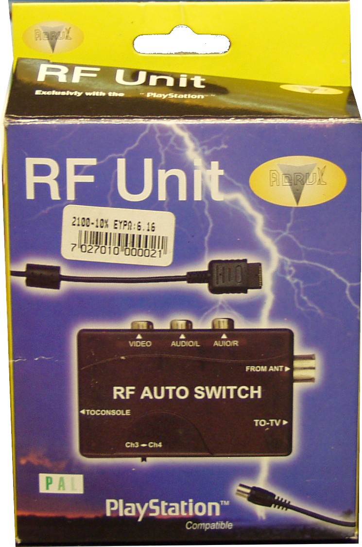 RF UNIT AUTO SWITCH FOR PLAYSTATION 1