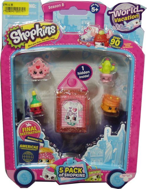 SHOPKINS WORLD VACATION PACK OF 5