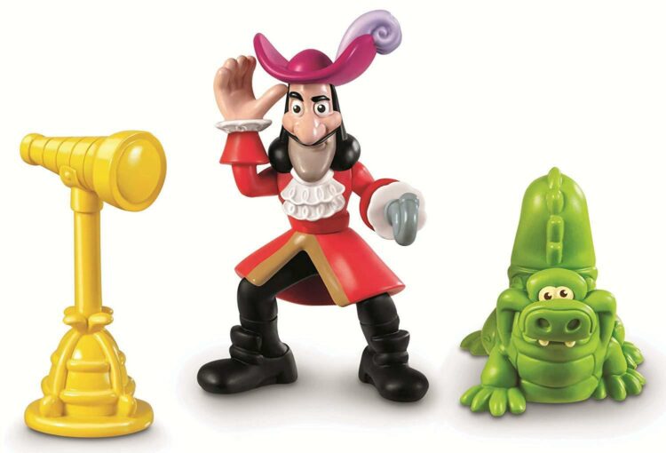 HOOK+TICK TOCK JAKE NEVER LAND PIRATES DISNEY FISHER PRICE